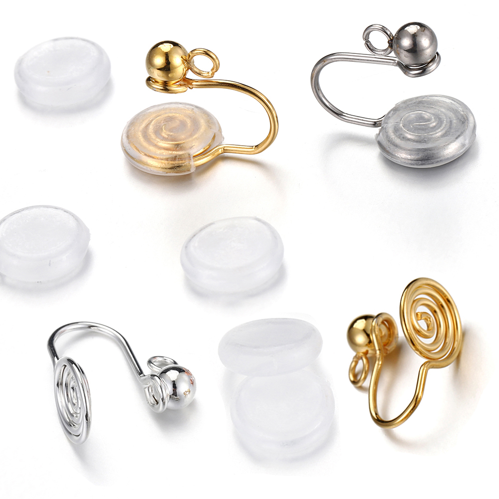 Coil Building Kit - 10pcs Stainless Steel Ear Clips Spiral
