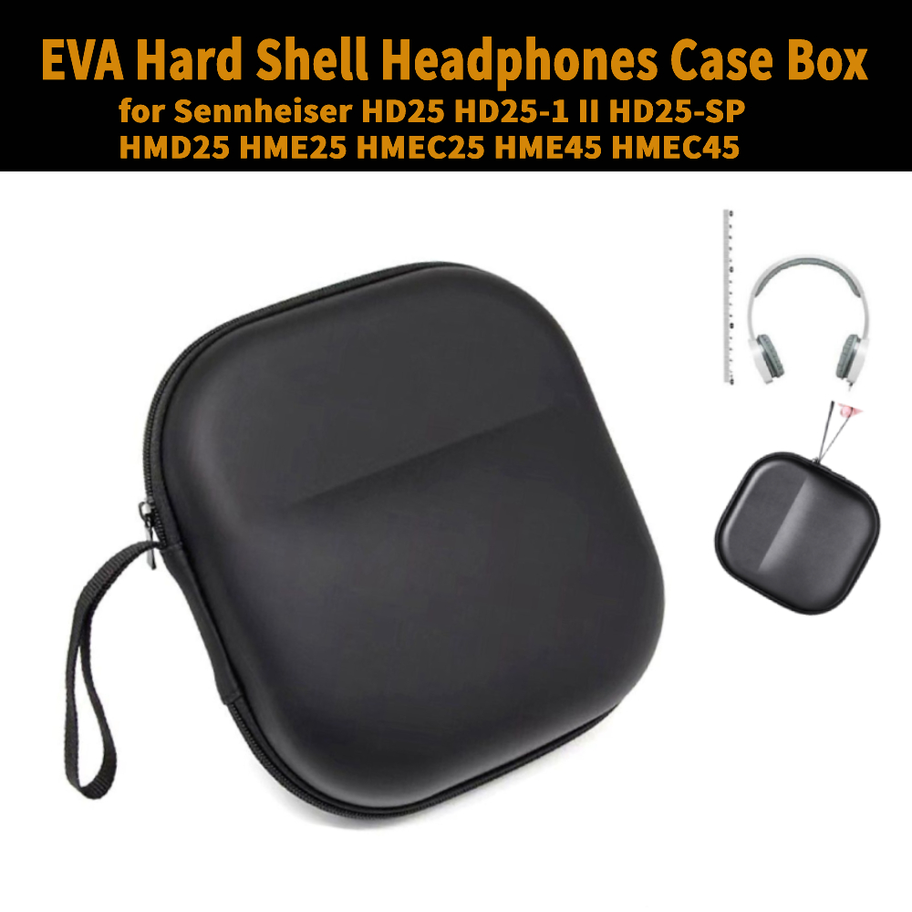 Sennheiser Headphone Hd 25 - EVA Hard Shell Headphones Case Box