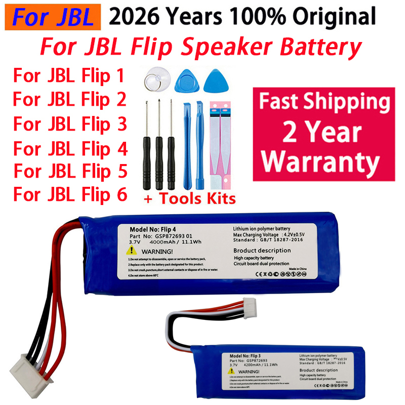 Jbl Speaker Flip 6 - 2026 Years 100% Original Speaker Battery