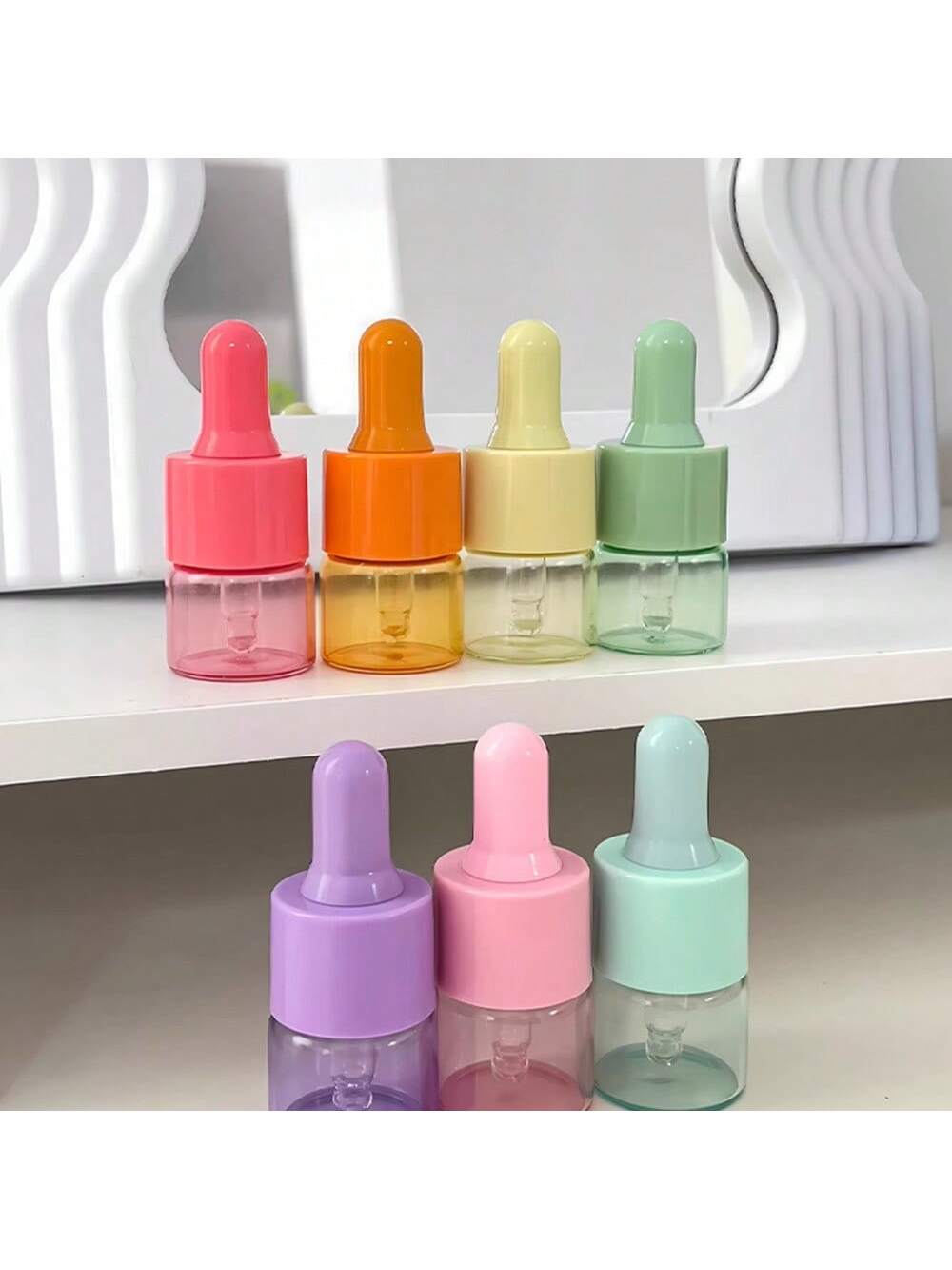 5 Pcs 5ml 10ml Colored Glass D - Juice Bottle Dropper 评论和价格