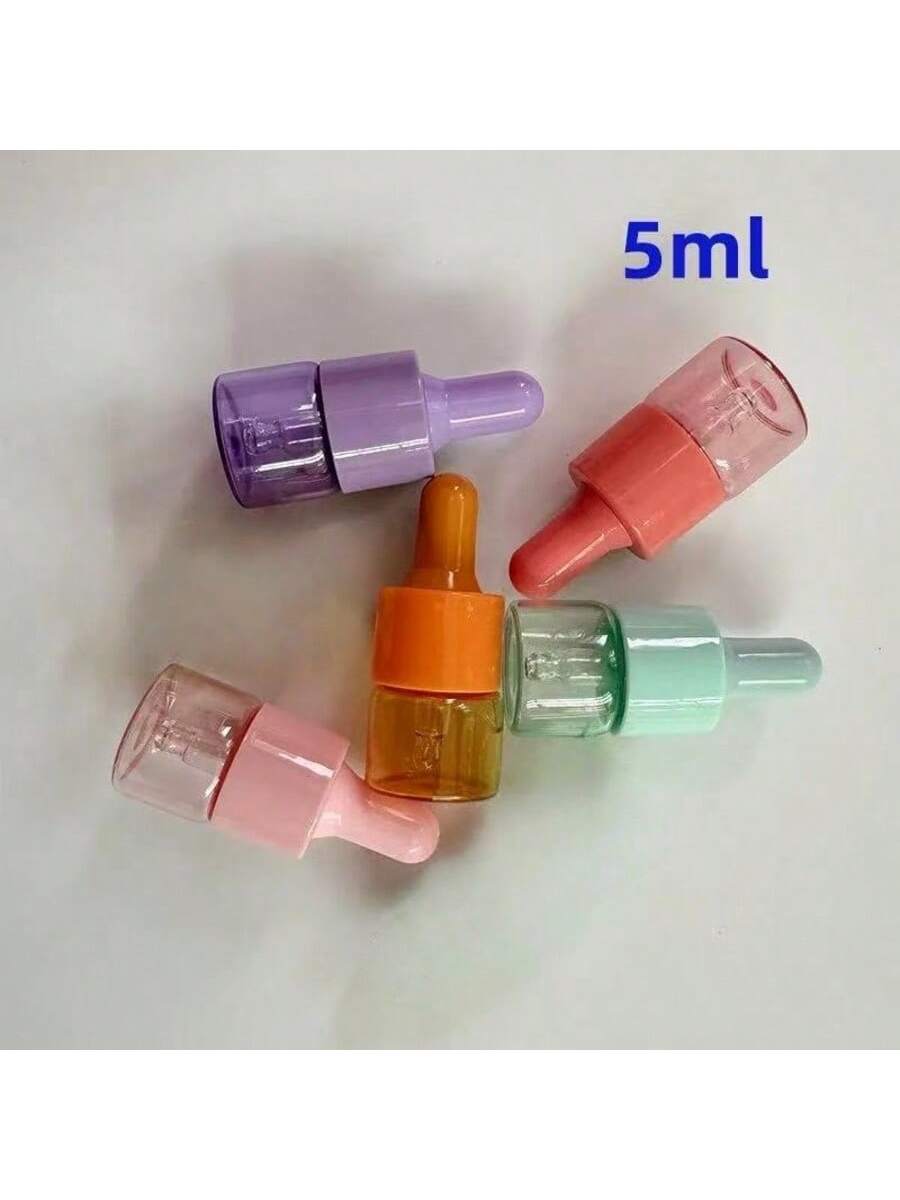5 Pcs 5ml 10ml Colored Glass D - Juice Bottle Dropper 评论和价格