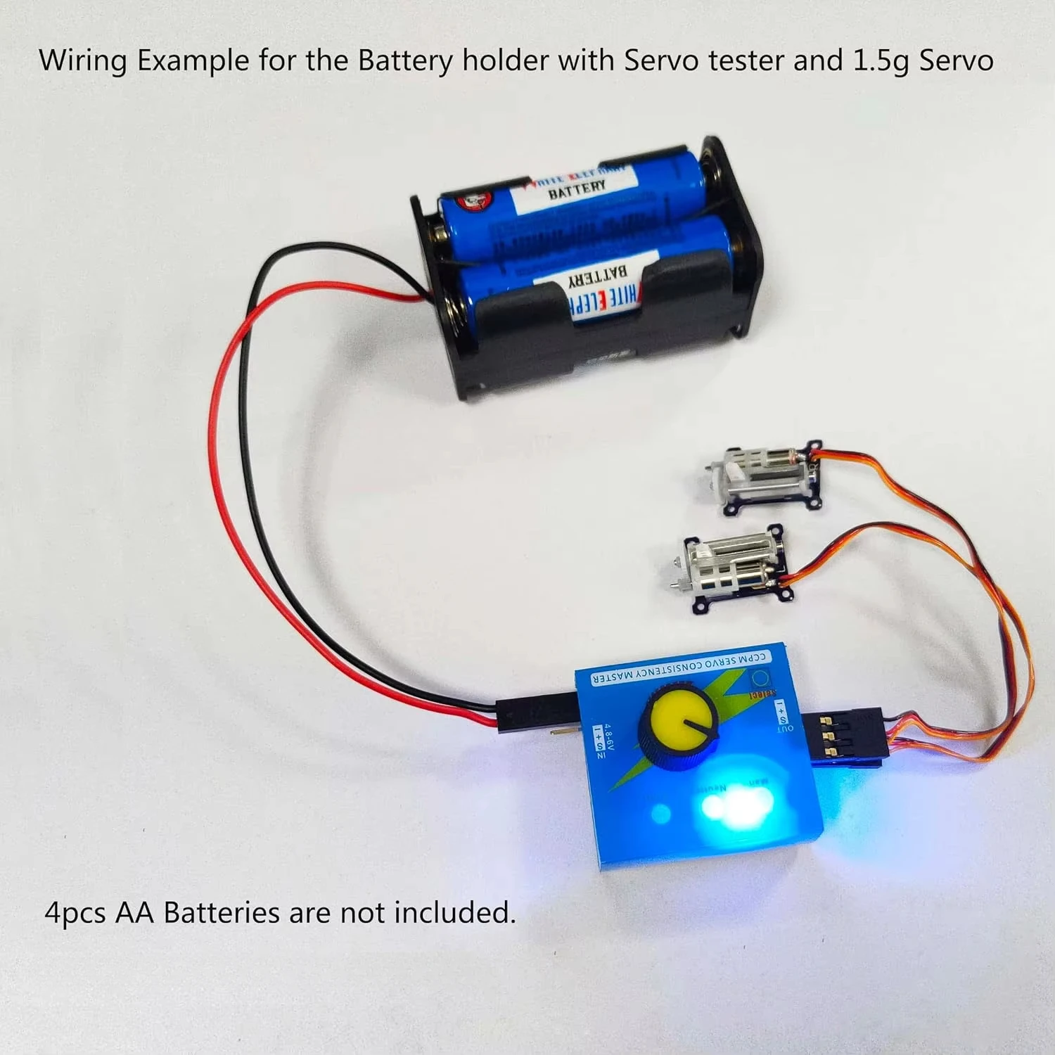 Servo Tester 3CH Digital ESC S - Battery Case Storage 评论和价格