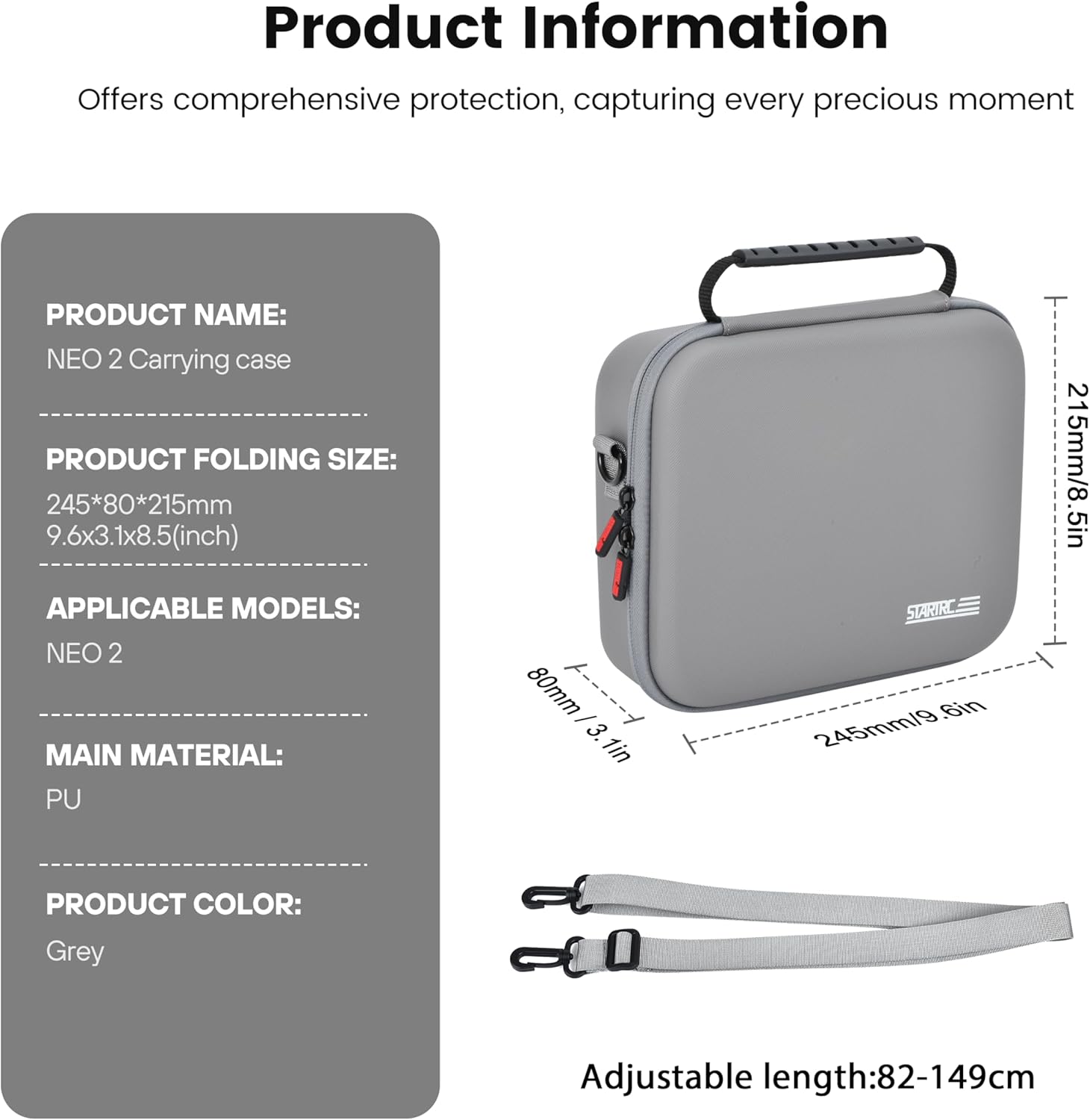 STARTRC Neo 2 Portable PU Shou - Battery Case Storage 评论和价格