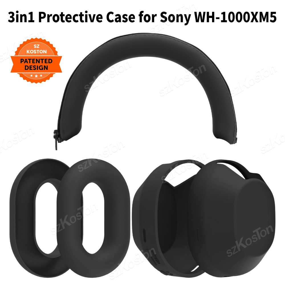 3-in-1 Silicone Protective Cas - Sony Headphone Wh-1000Xm5 评论和价格