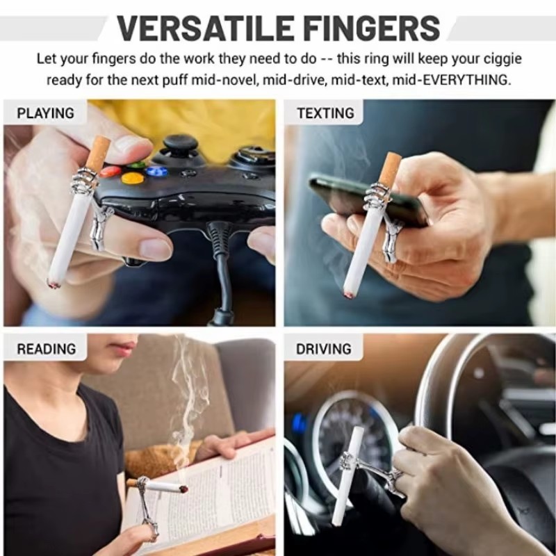 Funny Cigarette Hand Holder Sm - Vape Ring 评论和价格