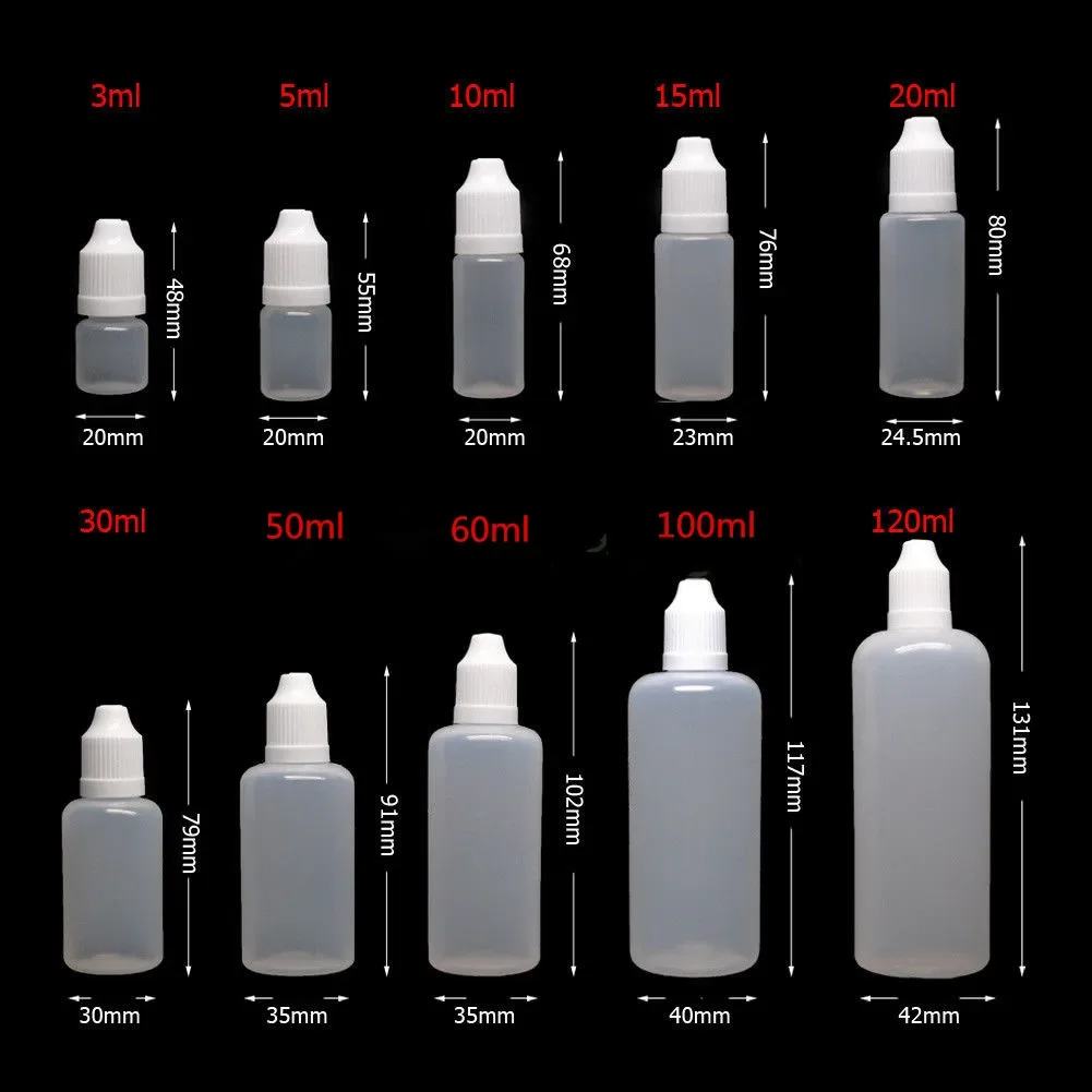 5pcs 3/5/10/15/20/30/50/60/100 - Juice Bottle Dropper 评论和价格