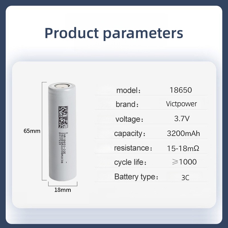 Victpower 10-Pack 3500mAh 1865 - Vape Battery 18650 评论和价格
