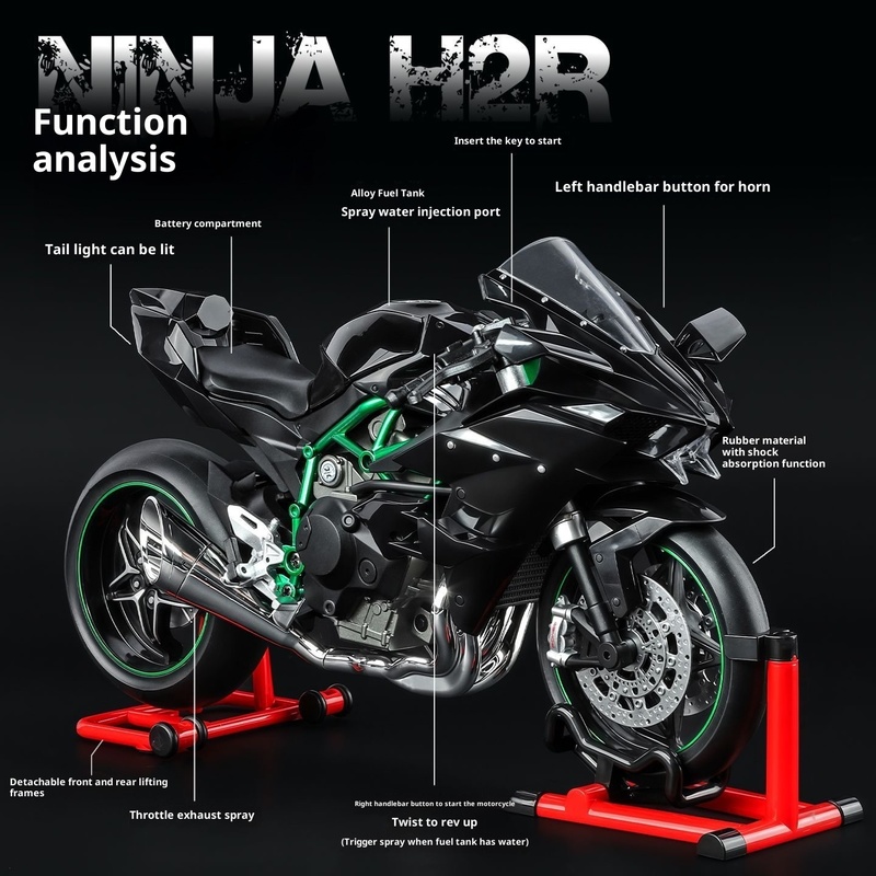 Kawasaki Ninja H2R 1:9 Scale D - Battery Case Storage 评论和价格