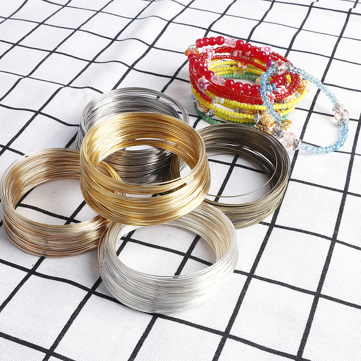 100Loops 0.6mm Memory Wire Bra - Coil Building Kit 评论和价格