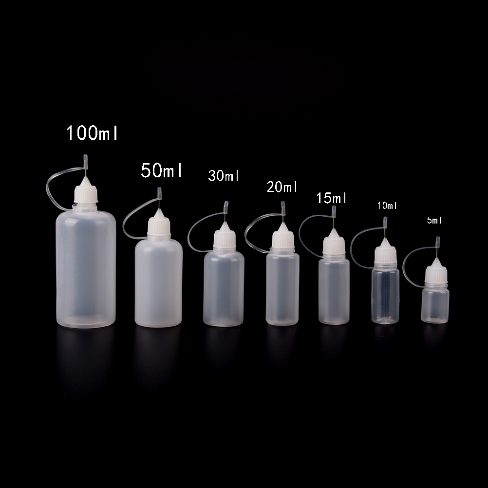 New 5/10/15/20/30/50/100ml PE  - Juice Bottle Dropper 评论和价格