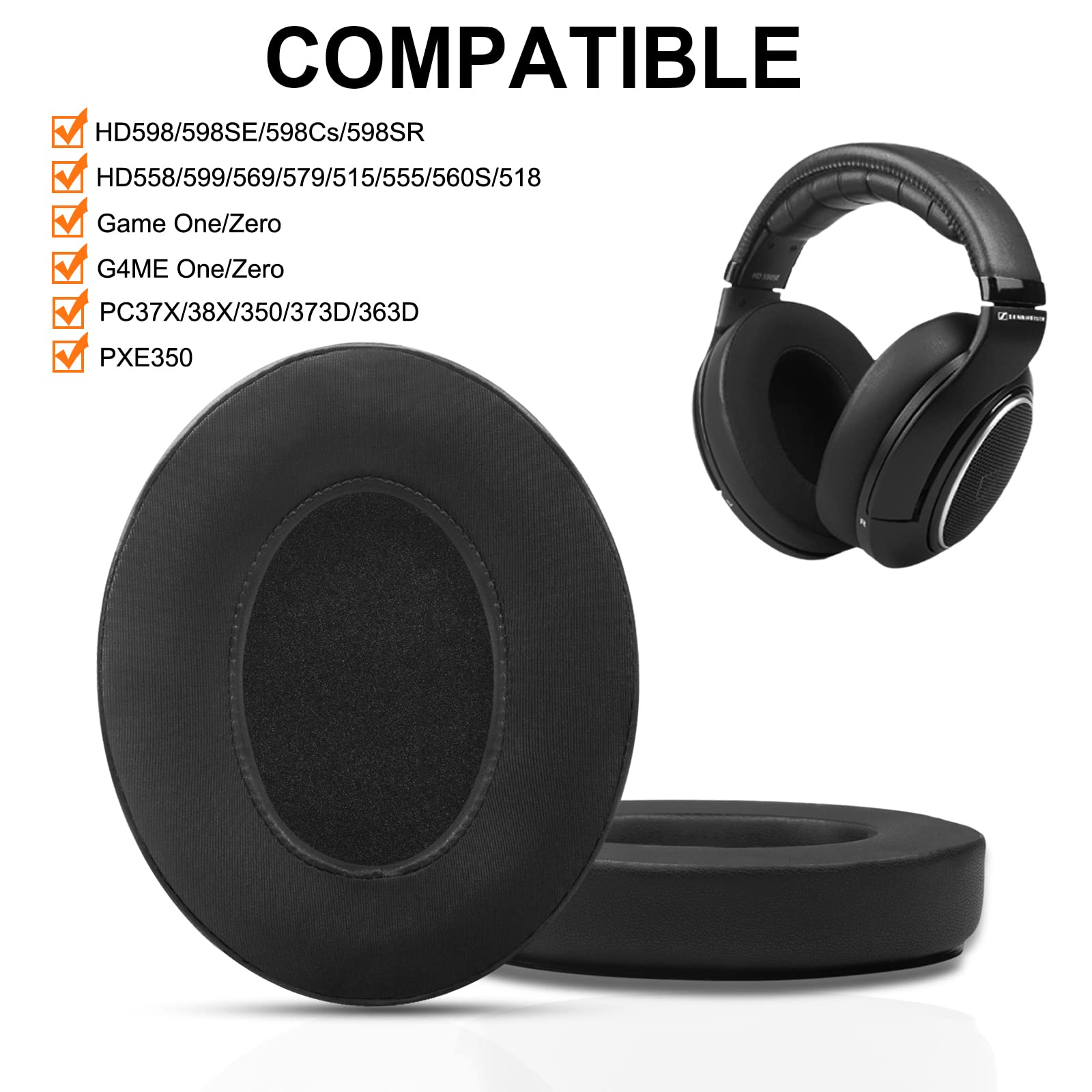 Cooling-Gel Replacement Earpad - Sennheiser Headphone Momentum 4 评论和价格