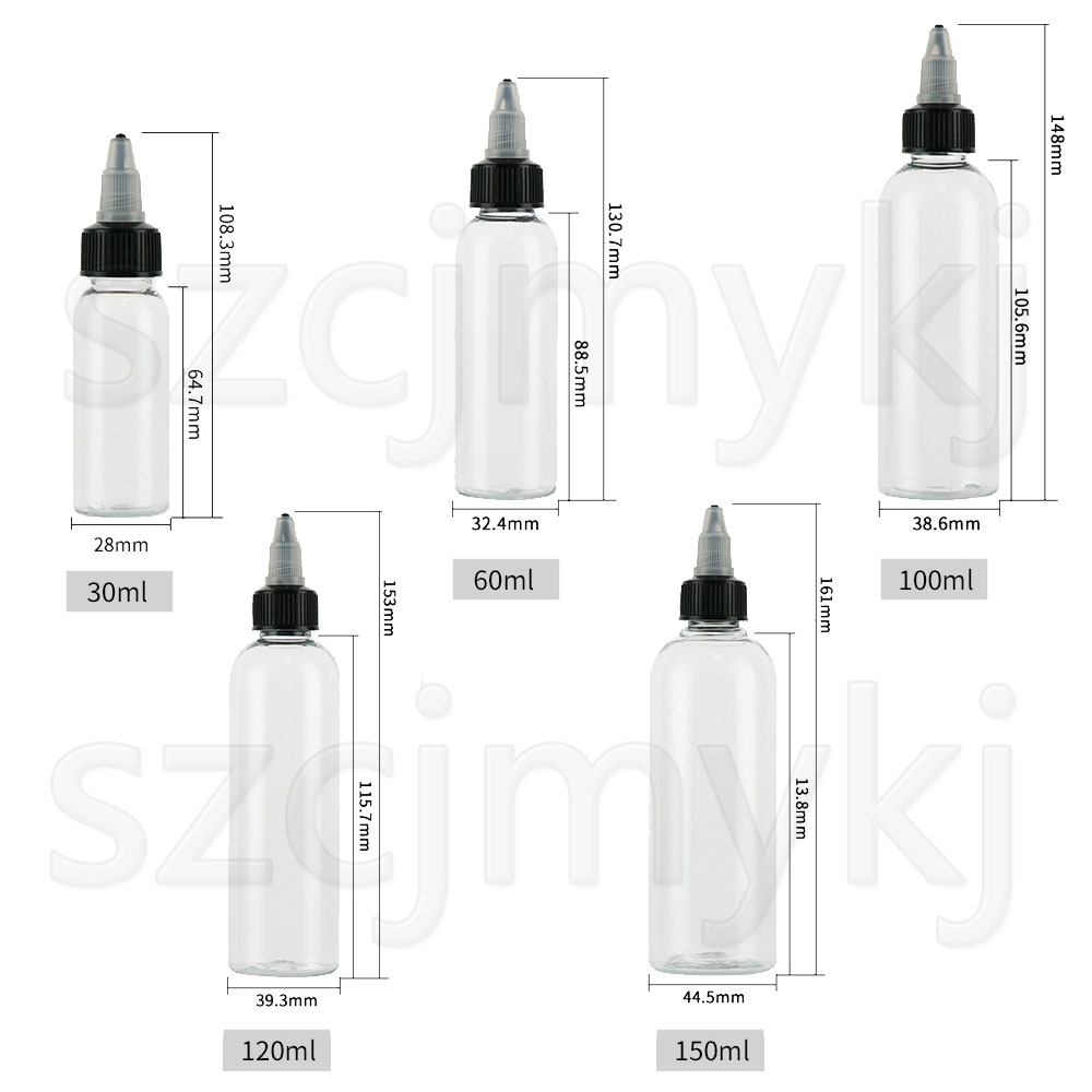 5Pcs 30ml/60ml/100ml/120ml/150 - Juice Bottle Dropper 评论和价格
