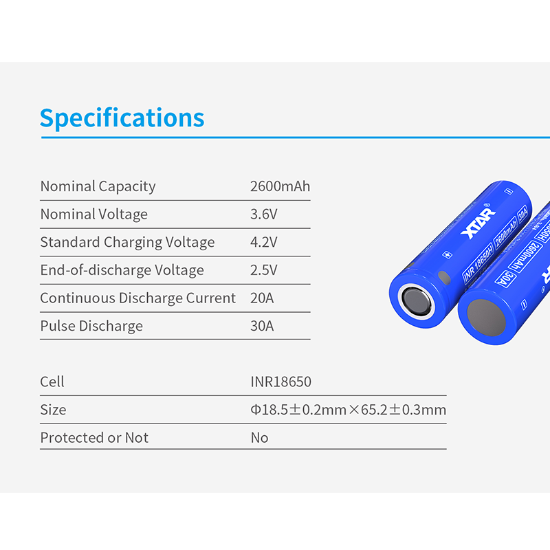 Original XTAR 18650 2600mah Ba - Vape Battery 18650 评论和价格