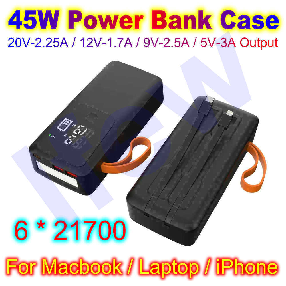 45W Power Bank Case For Macboo - Battery Case Storage 评论和价格