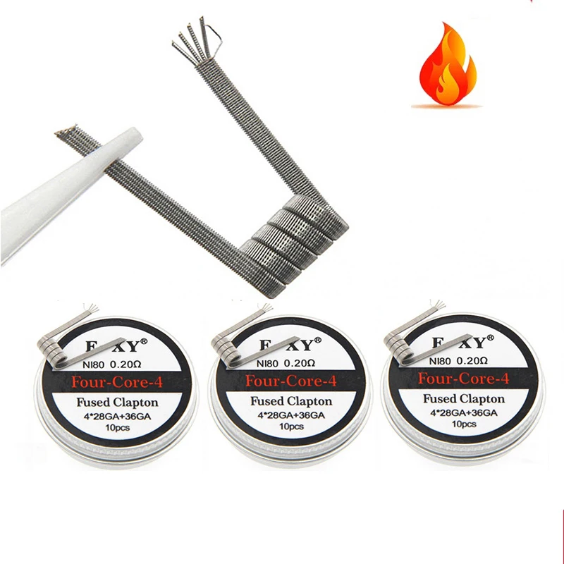 10pcs/box Ni80 Prebuilt Coil F - Coil Building Kit 评论和价格